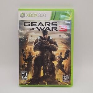 Microsoft Gears of War 3 Xbox 360 Video Game Mature Tactical Shooter Action